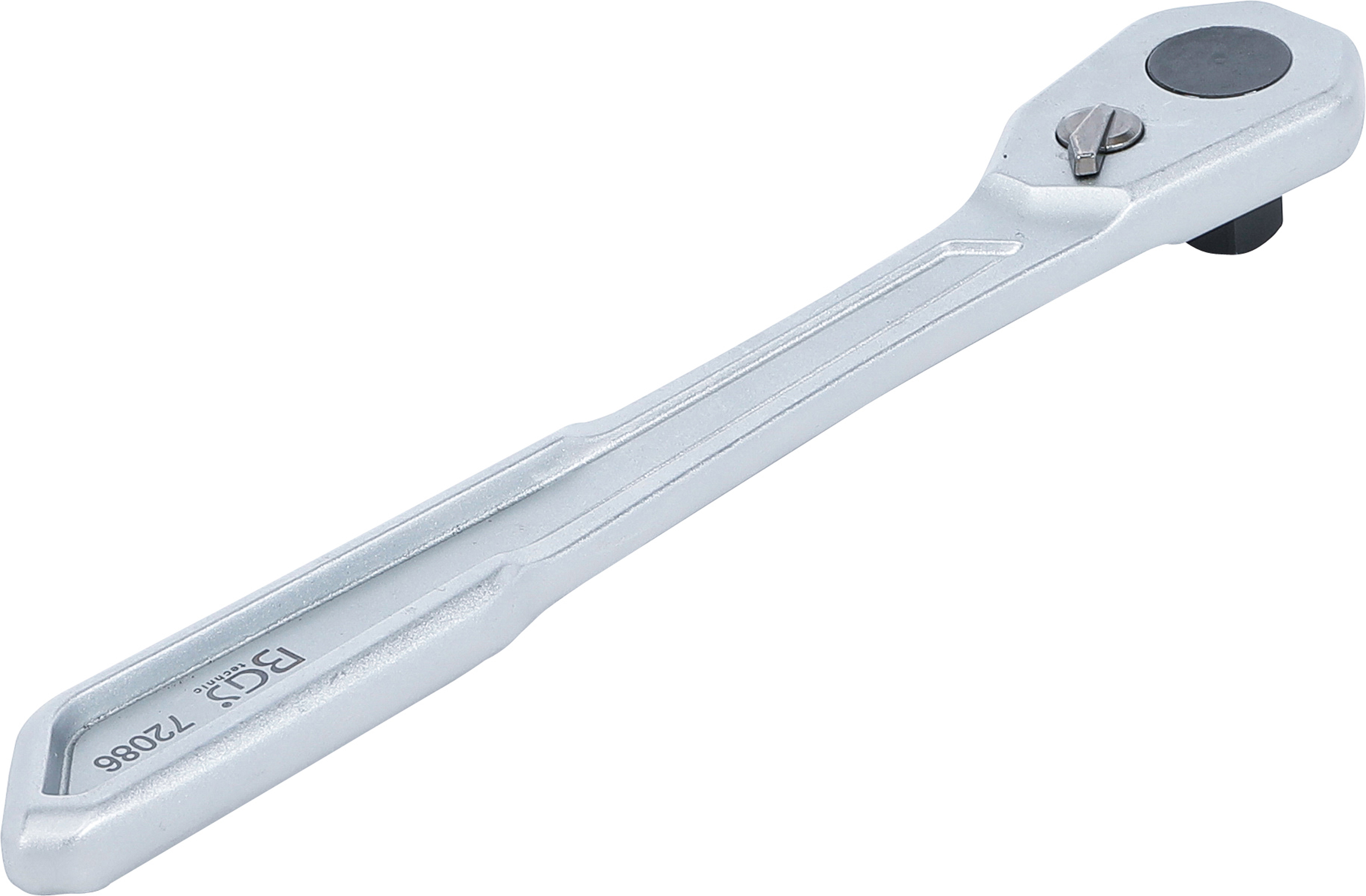 BGS Umschaltknarre | extra flach | feinverzahnt | Abtrieb Außenvierkant 10 mm (3/8")