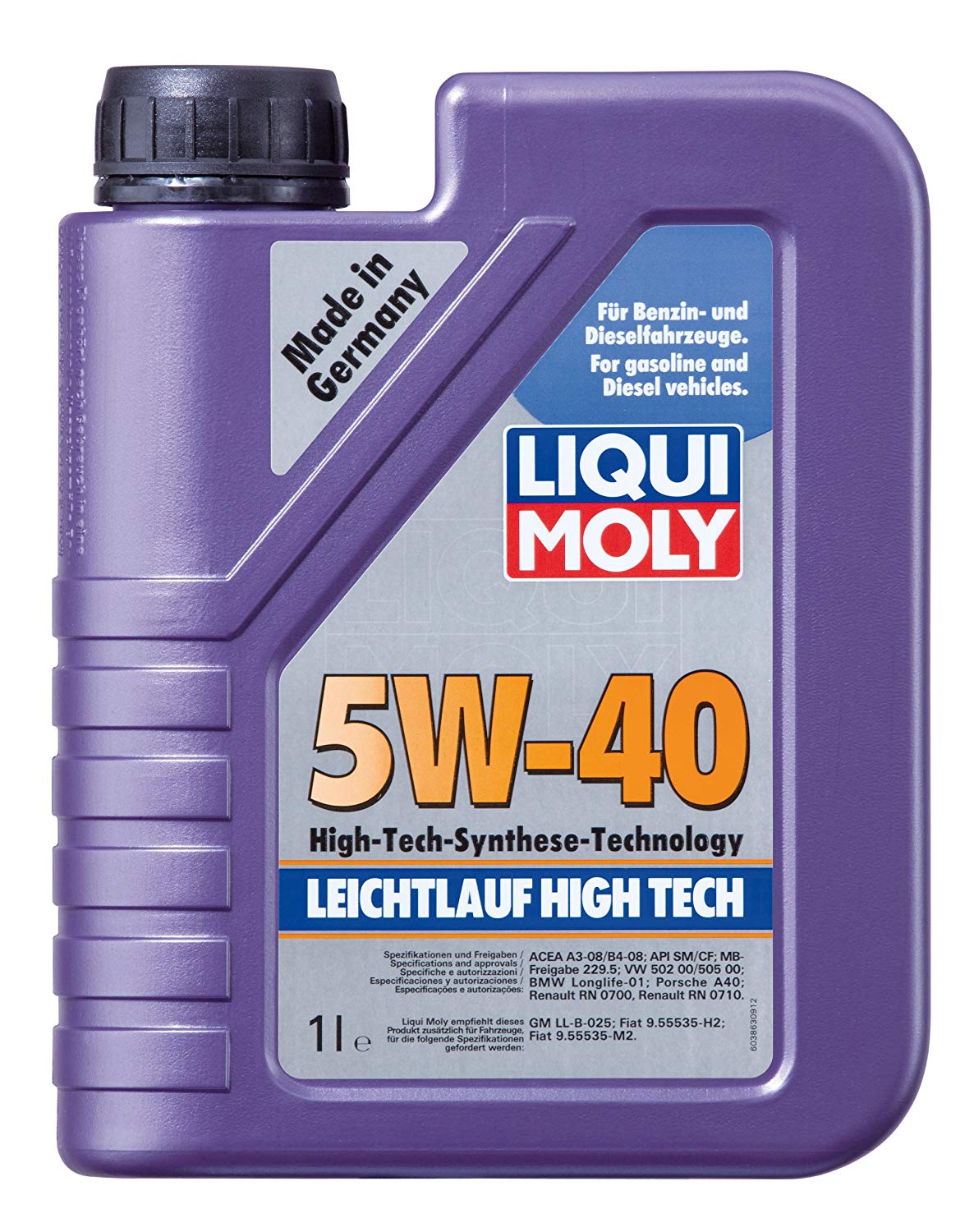 5W-40 Liqui Moly 3863 Leichtlauf High Tech Motoröl 1 Liter
