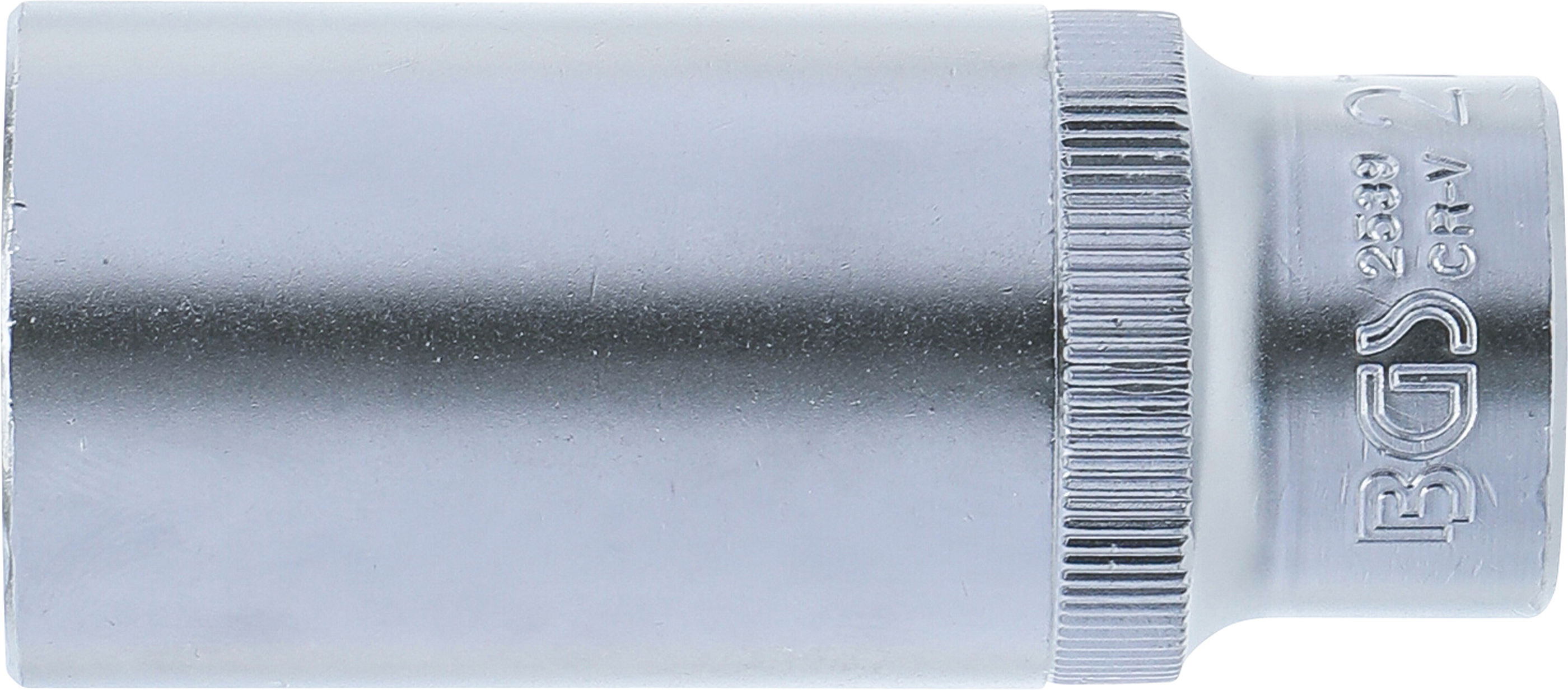 BGS Steckschlüssel-Einsatz für Diesel-Einspritzdüsen | Antrieb Innenvierkant 12,5 mm (1/2") | SW 27 mm