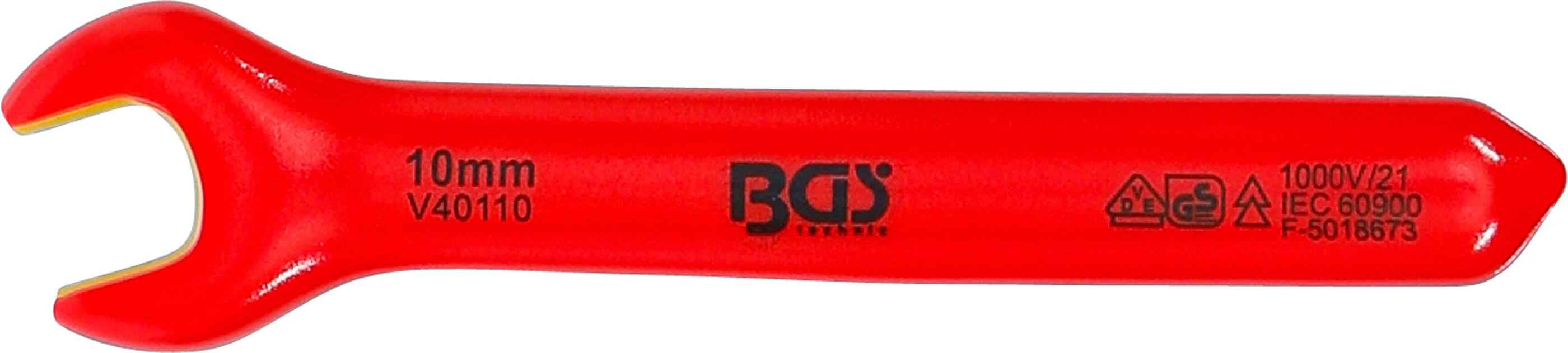 BGS VDE-Einmaulschlüssel | SW 10 mm BGS VDE-Einmaulschlüssel | SW 10 mm