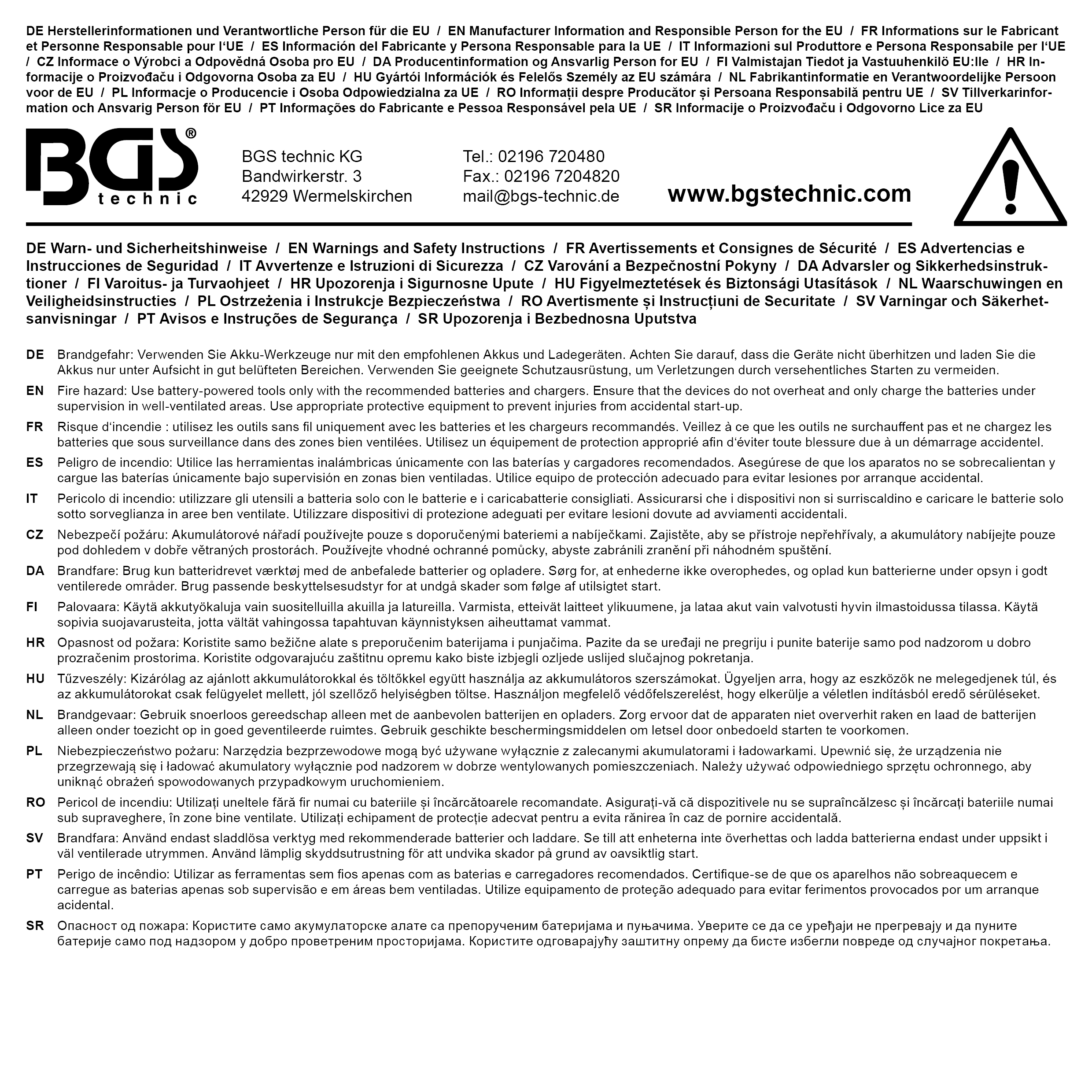 BGS Akku-Schlagschrauber-Satz | bürstenlos | 1200 Nm | 18 V | mit Akku und Schnell-Ladegerät