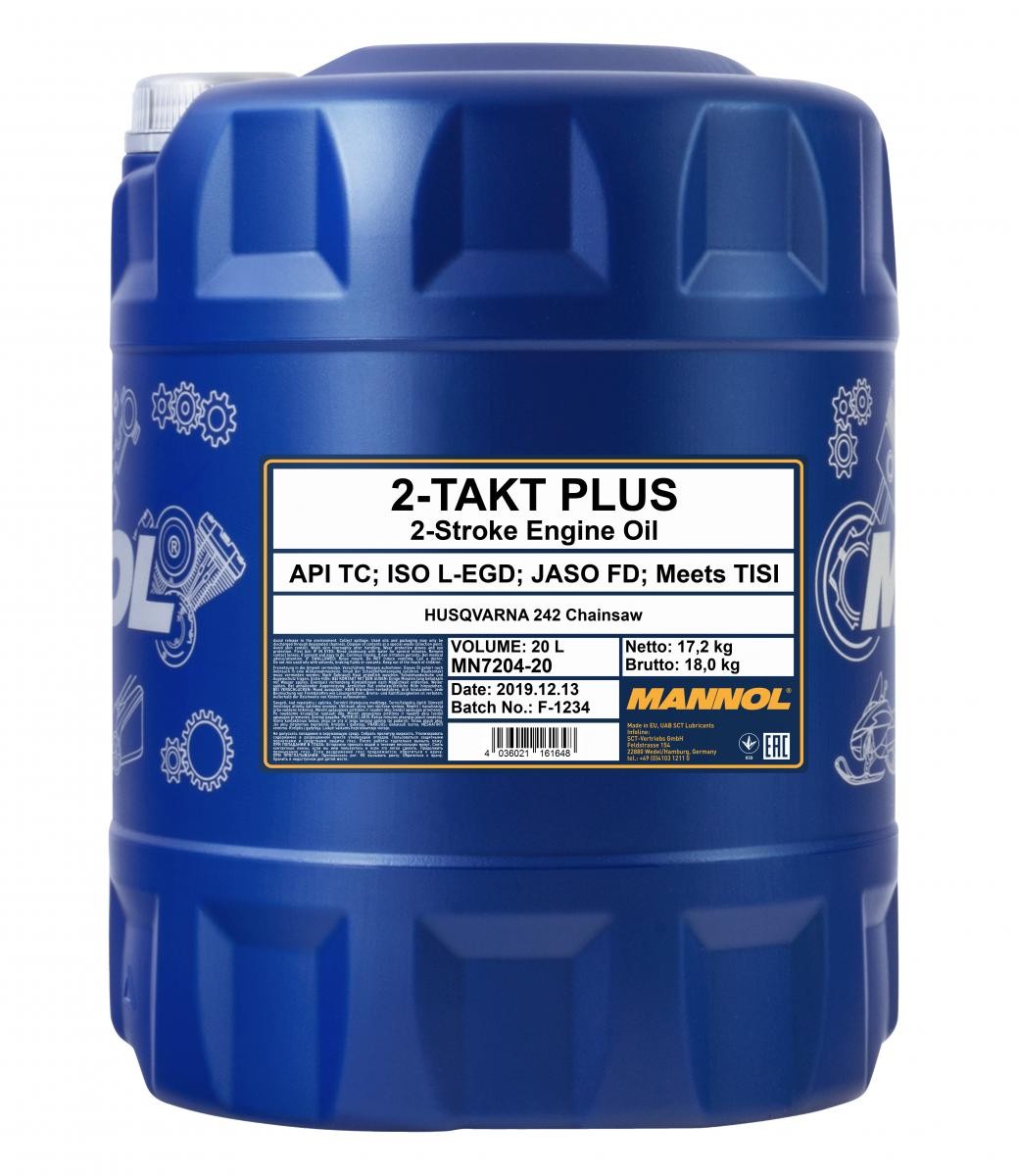 Mannol 2-Takt Plus 7204 Zweitakt Motoröl teilsynthetisch 20 Liter