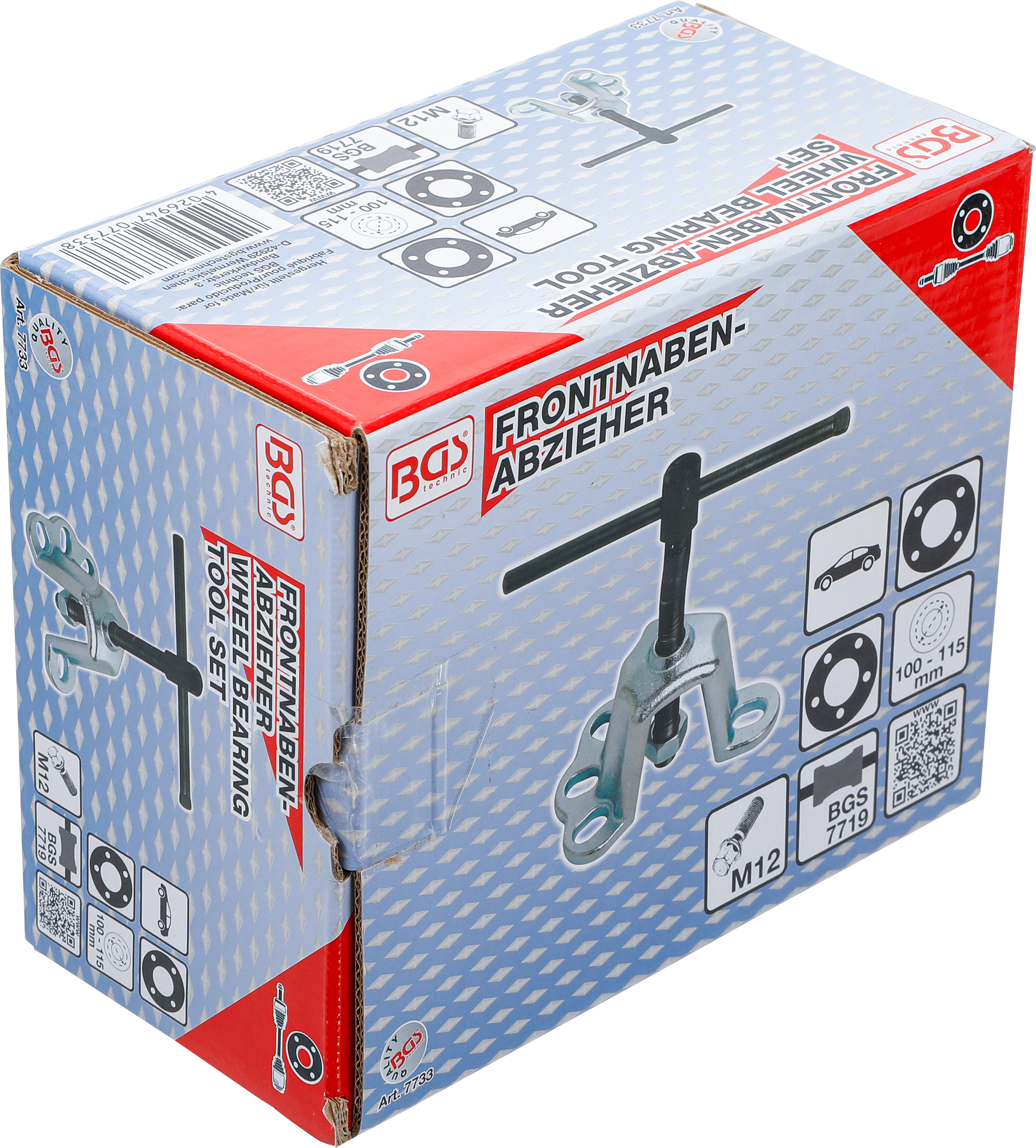 BGS Frontnaben-Abzieher | 4- & 5-Loch | Lochkreis 100 - 115 mm