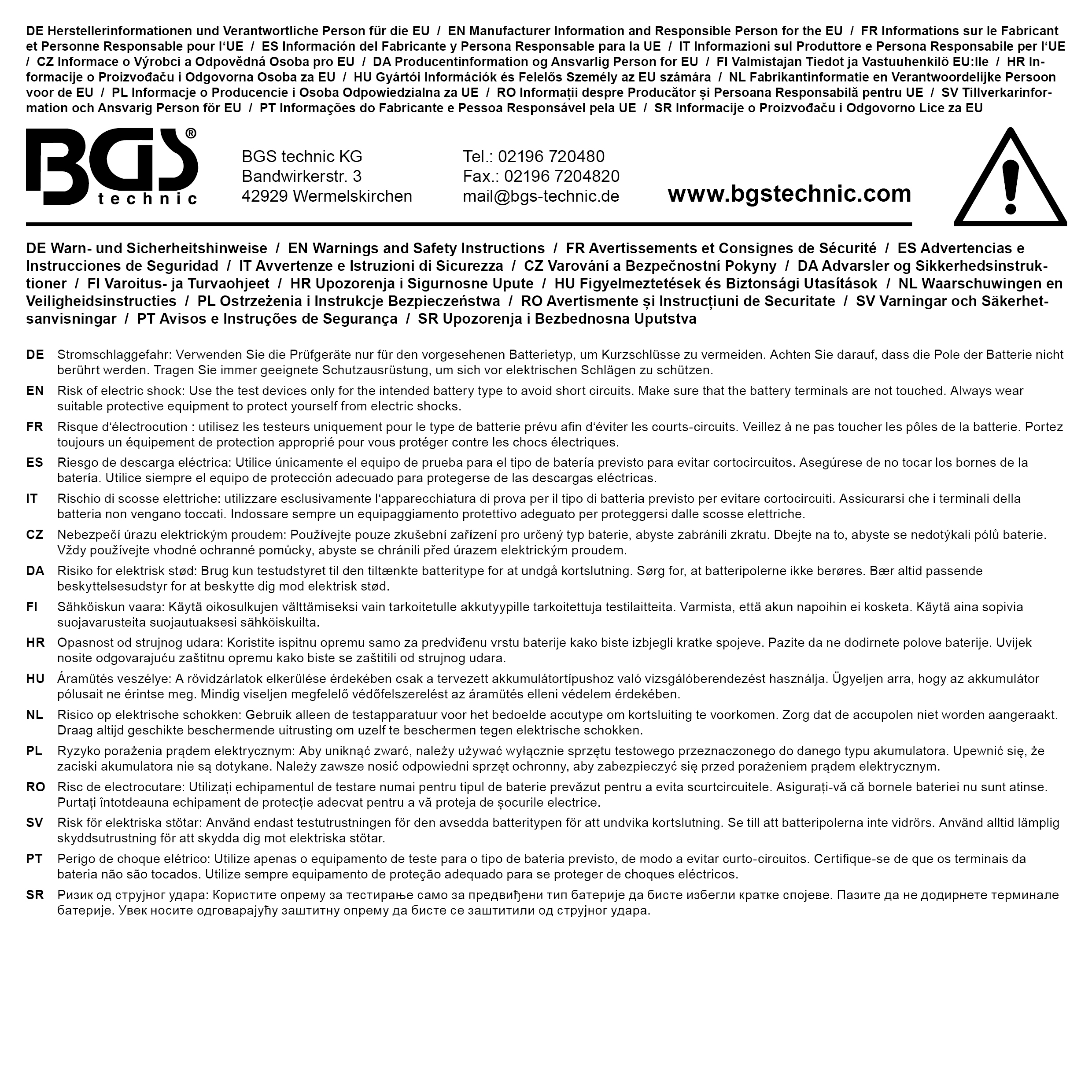 BGS Kfz-Batterie-Trennadapter | flach