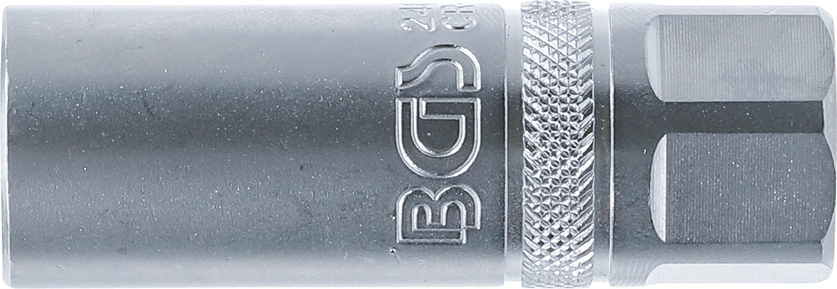 BGS Zündkerzen-Einsatz mit Magnet, Sechskant | Antrieb Innenvierkant 12,5 mm (1/2") | SW 16 mm