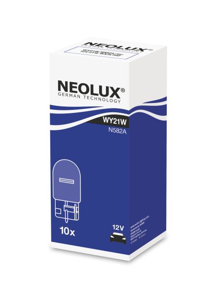 Neolux NLX582A Glassockel Autolampe 12V 21W WY21W Orange 10er Pack