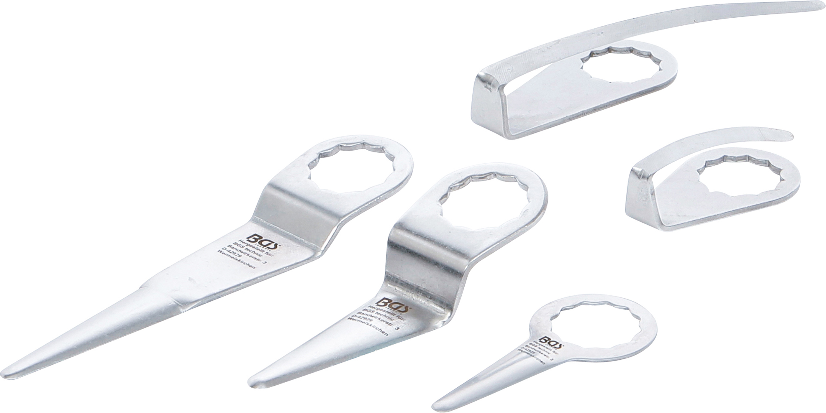 BGS Schneidmesserset für Druckluft-Ausglaser | für Art. 3218, 9291 | 5-tlg.