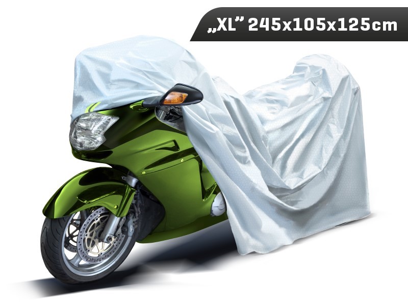 Carmotion Motorrad Abdeckung Vollgarage 245x105x125cm Gr. XL Motorradabdeckung