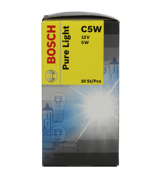 Bosch 1 987 302 211 Pure Light Soffitte 12V 5W C5W SV8,5-8 Glühlampe 10er Pack