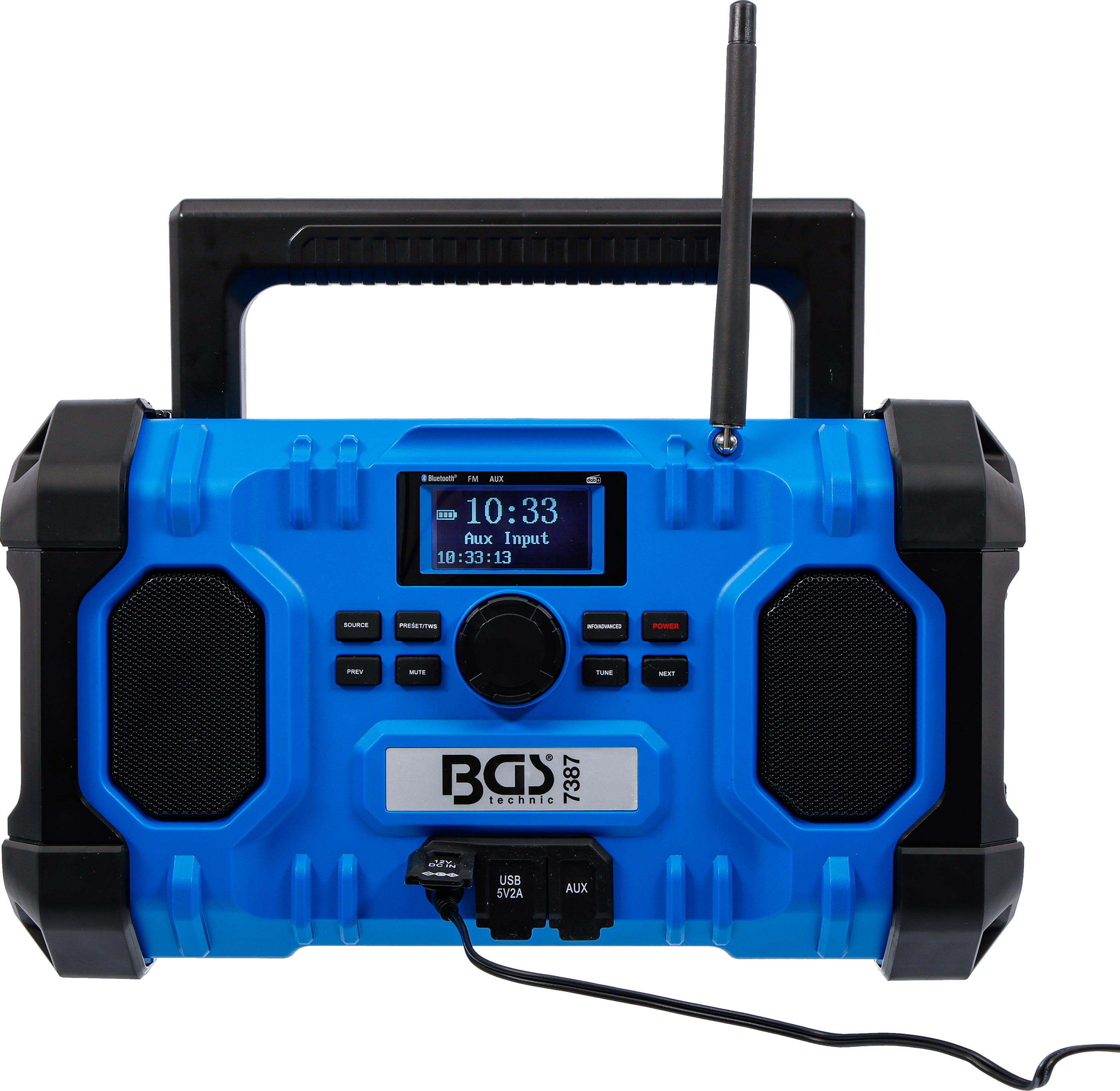 BGS Akku-DAB Radio | Hybrid | 18 V und 230 V | ohne Akku