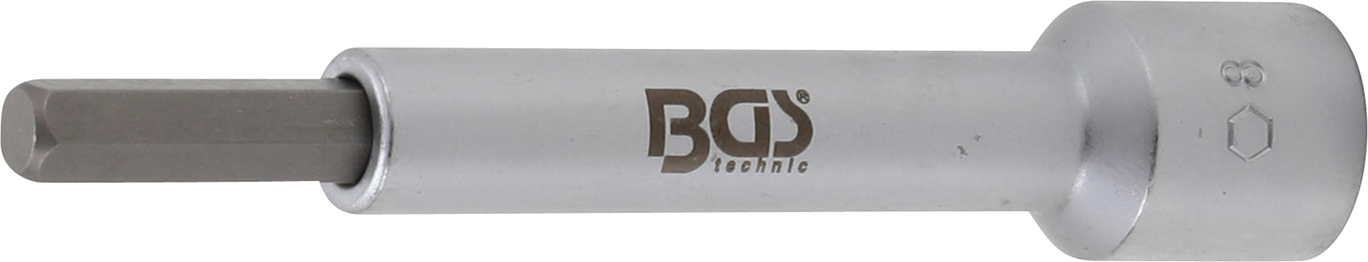 BGS Bit-Einsatz | Antrieb Innenvierkant 12,5 mm (1/2") | Innensechskant 8 mm