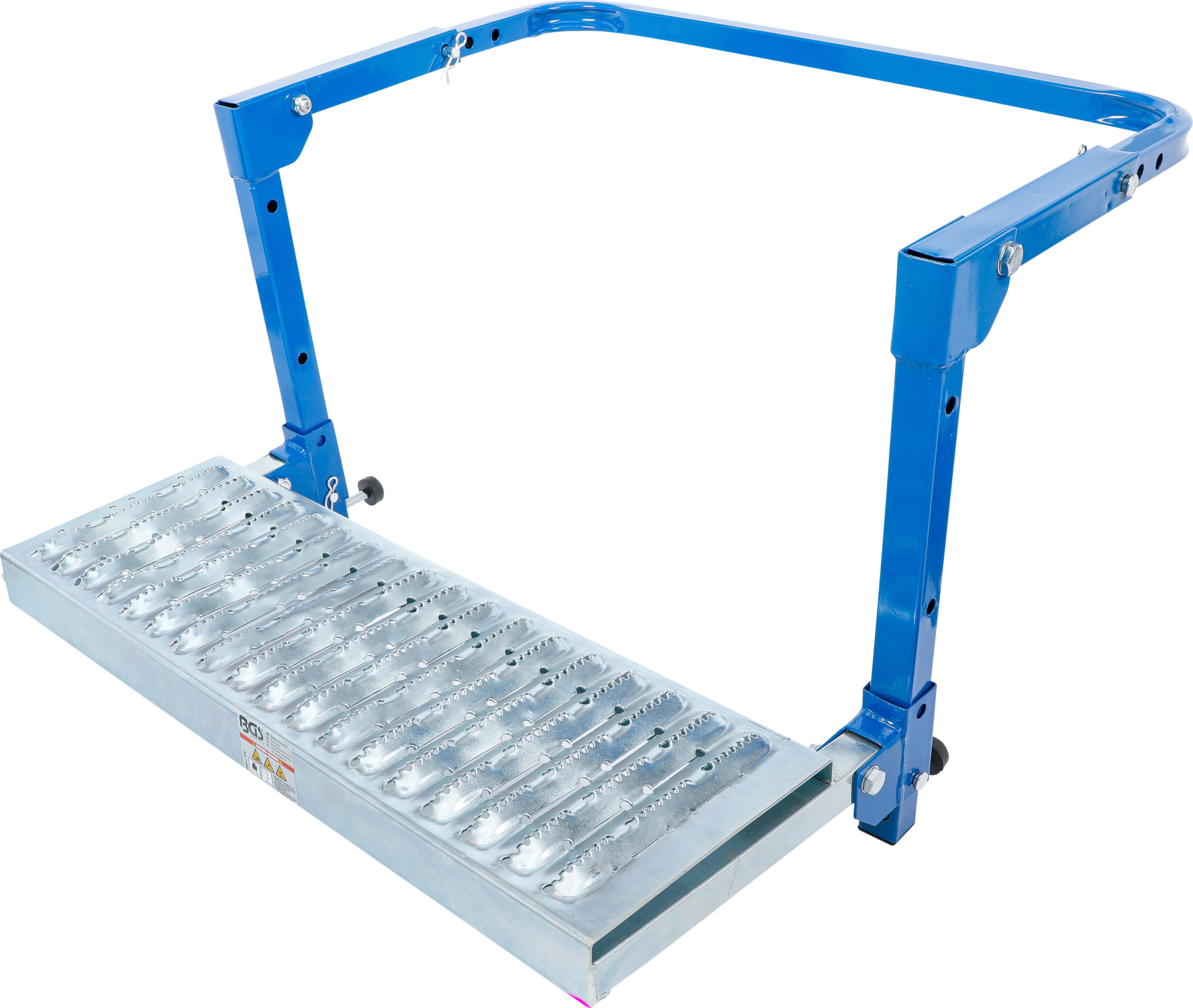 BGS Reifen-Klapptritt | einstellbar | für Kleintransporter und 4x4 Fahrzeuge