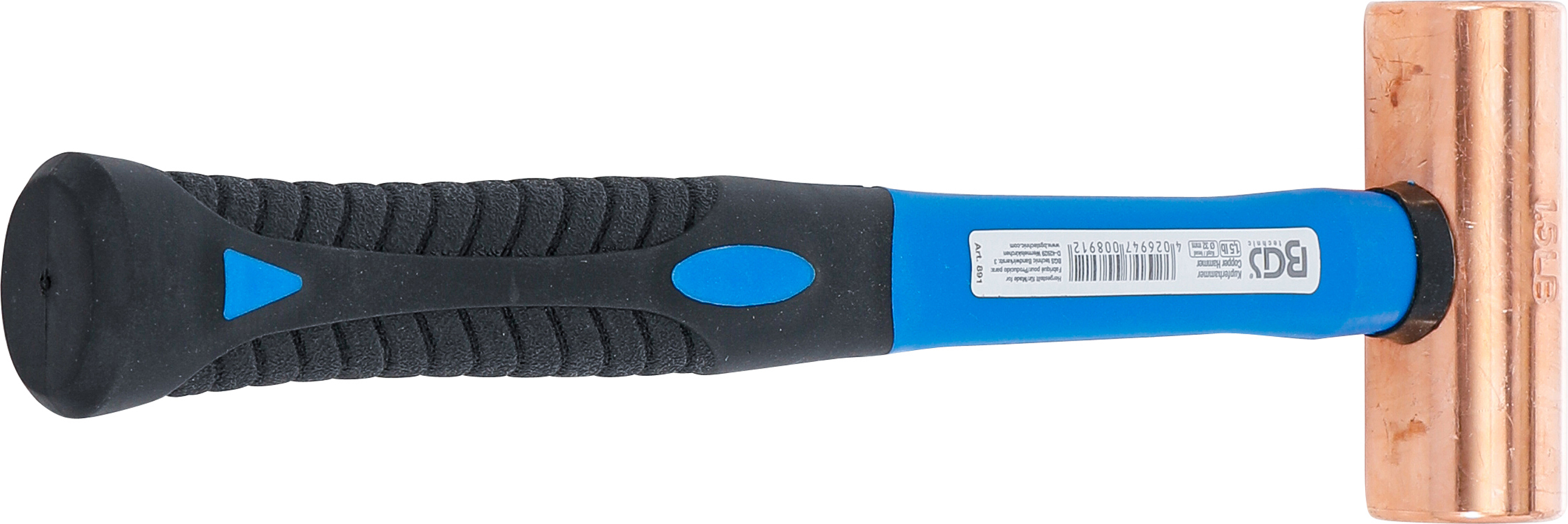 BGS Kupferhammer | Fiberglasstiel | Ø 32 mm | 680 g (1.5 lb) - Kopf