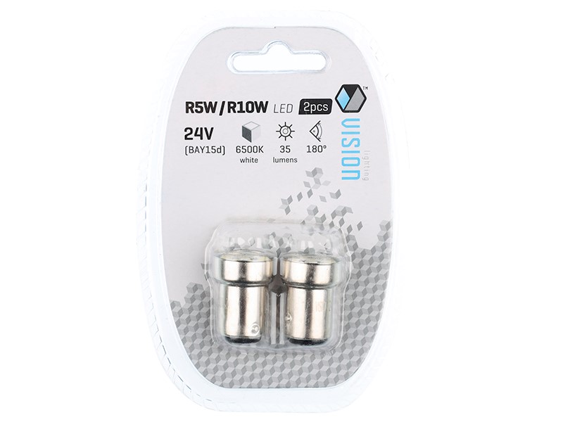 Vision LED Kugellampe 12V/24V 5W 10W R5W R10W BA15s 9x 2835 SMD