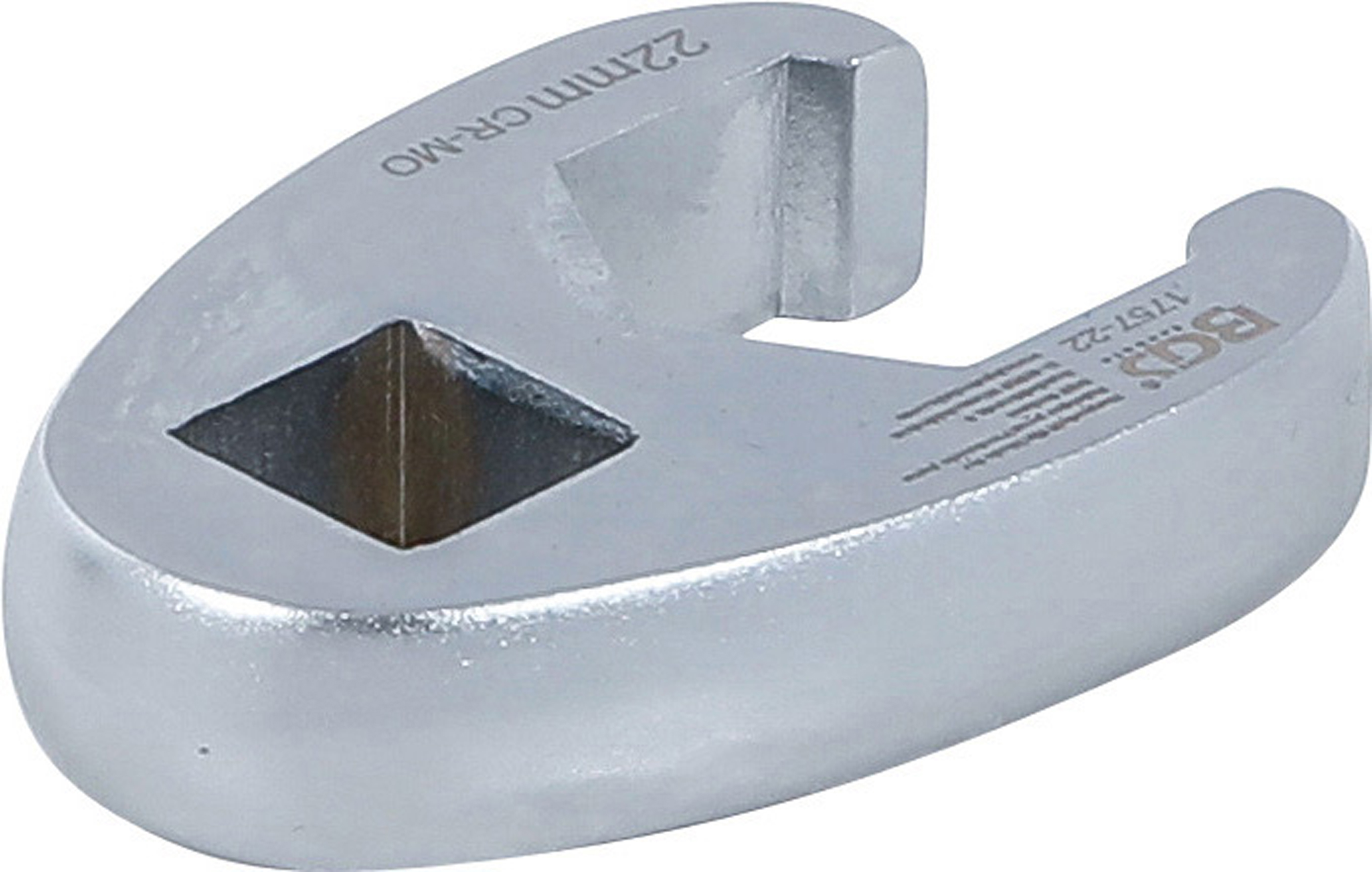 BGS Hahnenfußschlüssel | Antrieb Innenvierkant 12,5 mm (1/2") | SW 22 mm