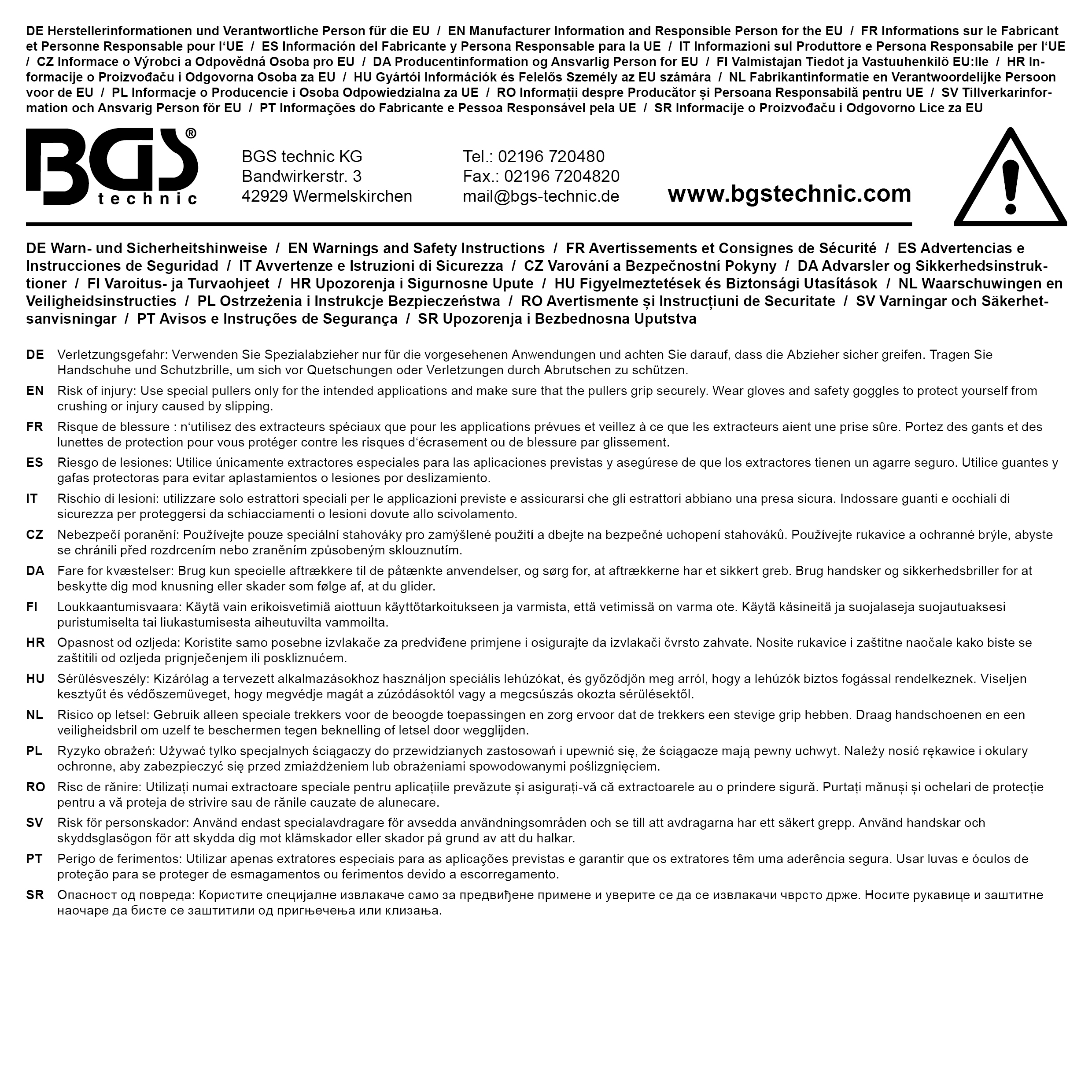 BGS Gleithammer für Innen-/Außenabzieher | für Art. 7734