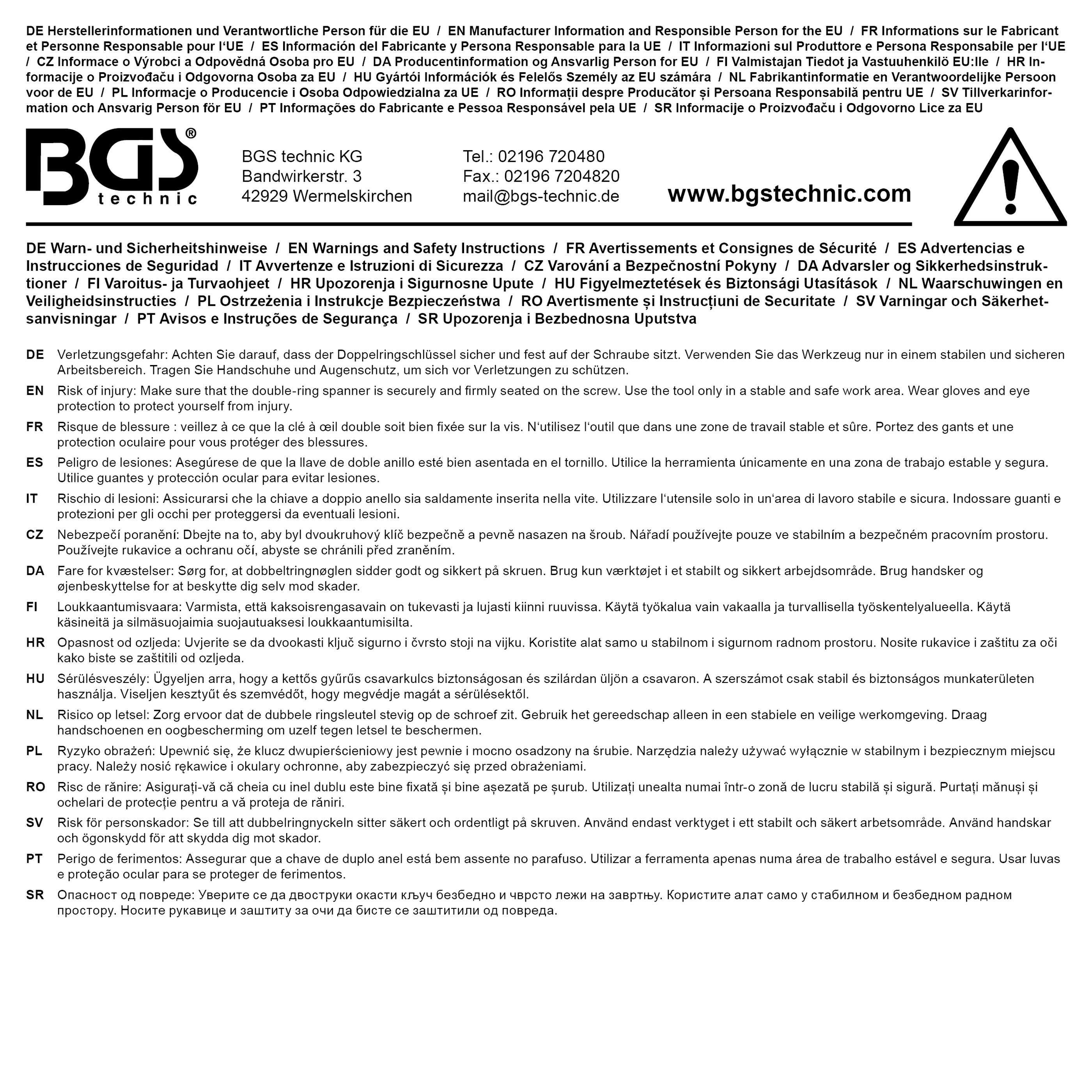 BGS Leertasche für Art. 1214