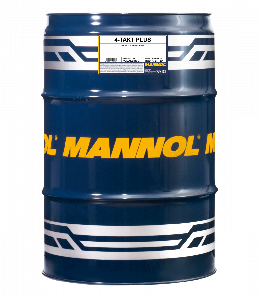 10W-40 Mannol 7202 4-Takt Plus Motoröl Motorrad 60 Liter