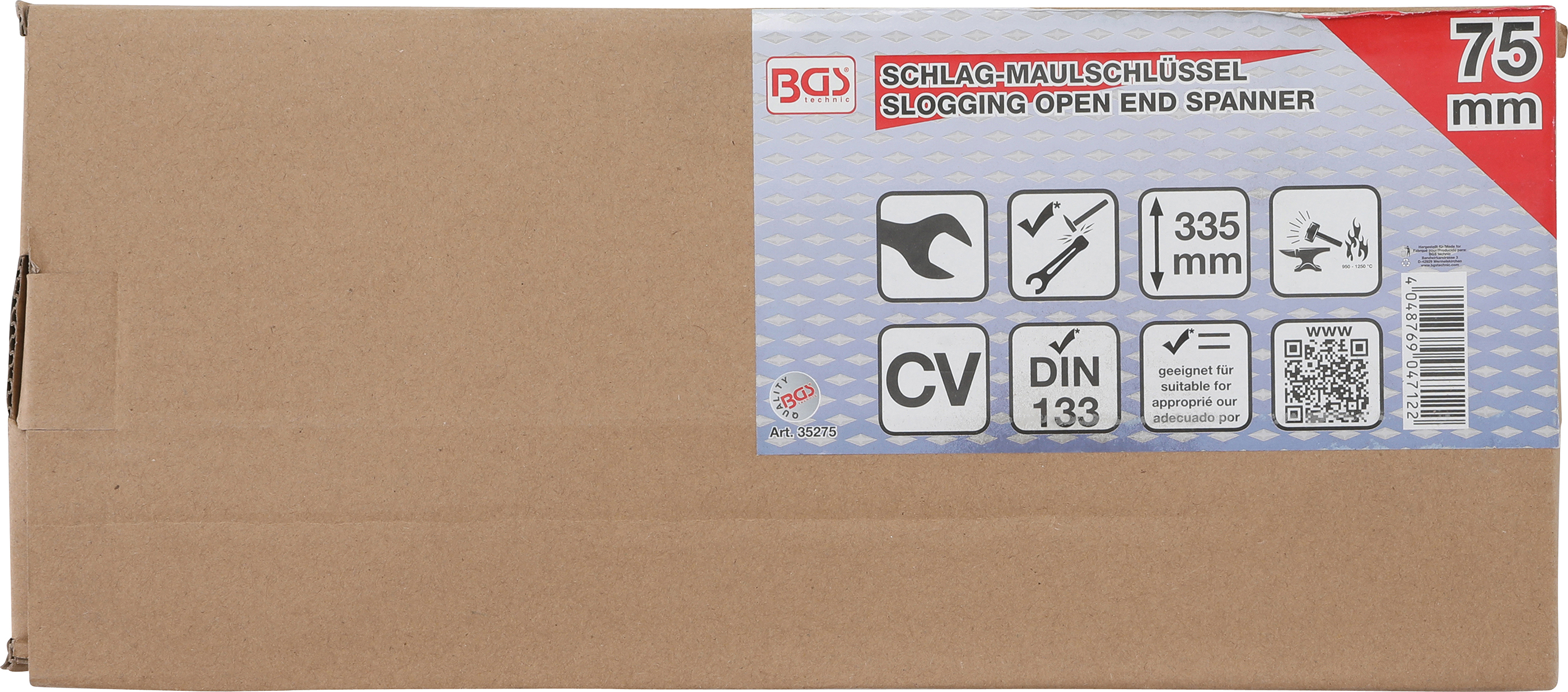 BGS Schlag-Maulschlüssel | SW 75 mm