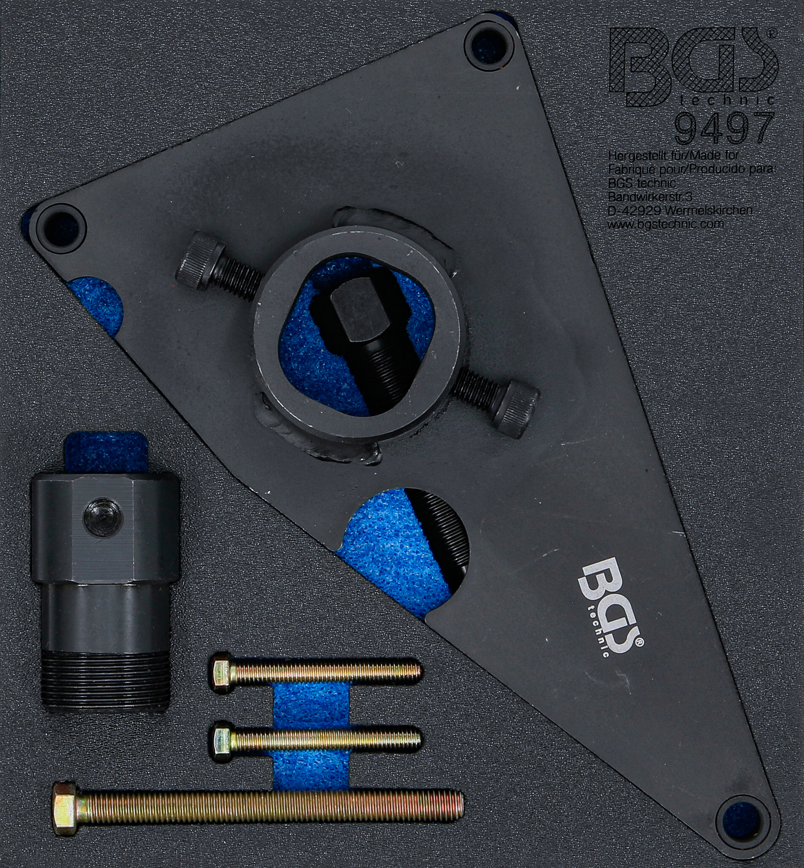 BGS Werkstattwageneinlage 1/6: Hochdruckpumpen-Kettenrad-Abzieher | für Hyundai, Kia