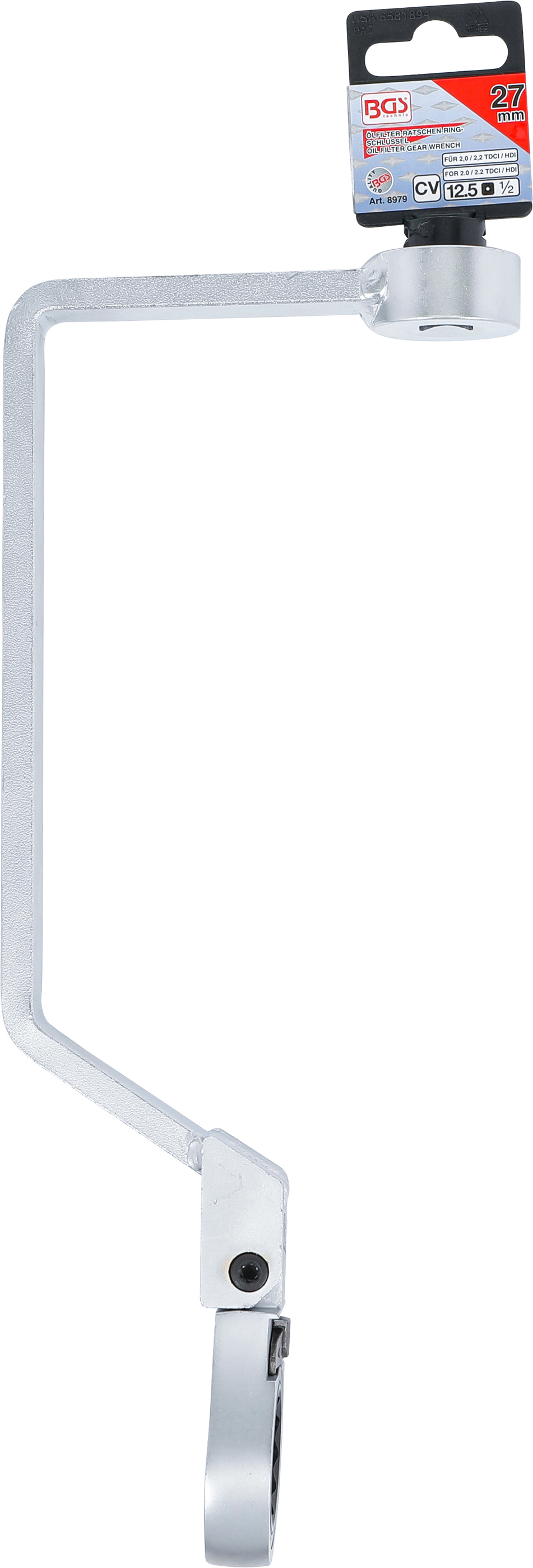 BGS Spezial-Knarrenringschlüssel zum Ölfilterwechsel | für PSA, Ford 2.0, 2.2 TDCI, HDI