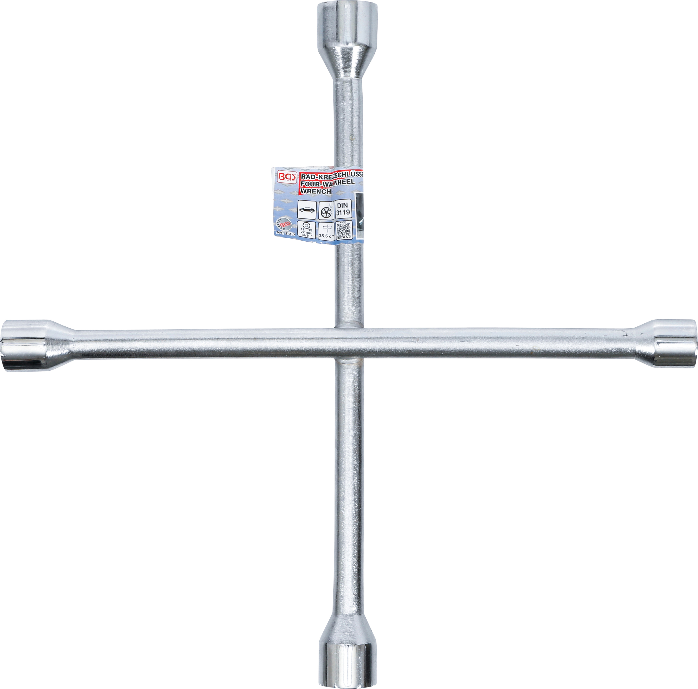 BGS Rad-Kreuzschlüssel | für Pkw | SW 17 x 19 x 22 mm x 13/16"