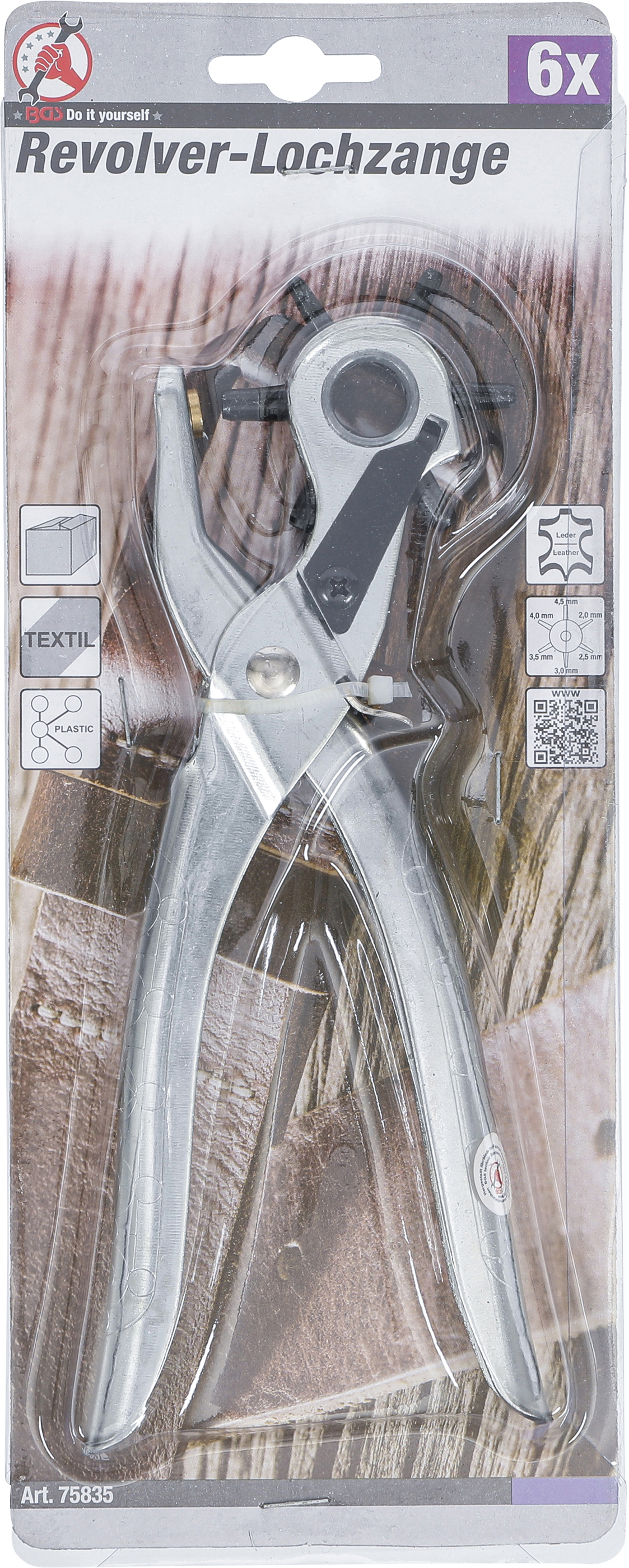 BGS Revolver-Lochzange | 2 - 4,5 mm